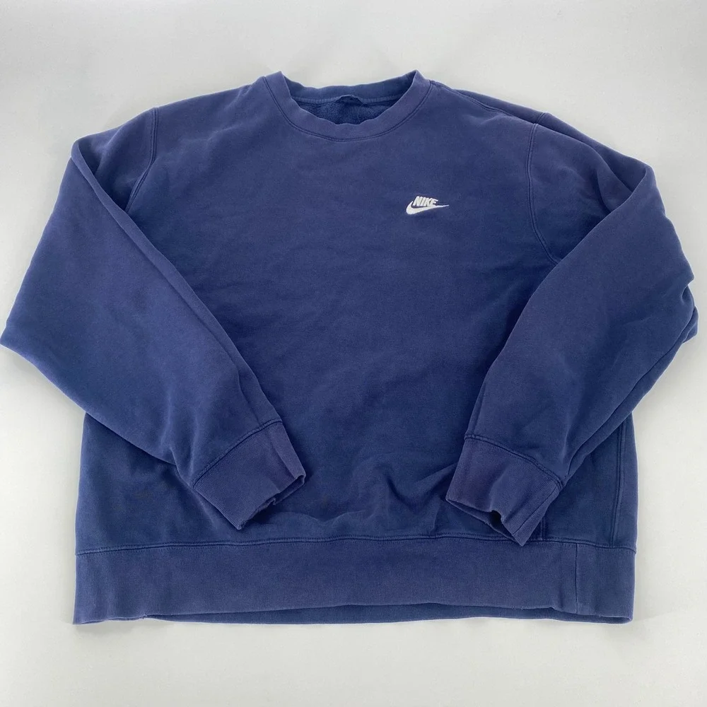 VTG‎ Nike Navy Blue Crewneck Sweatshirt Men's Size Medium